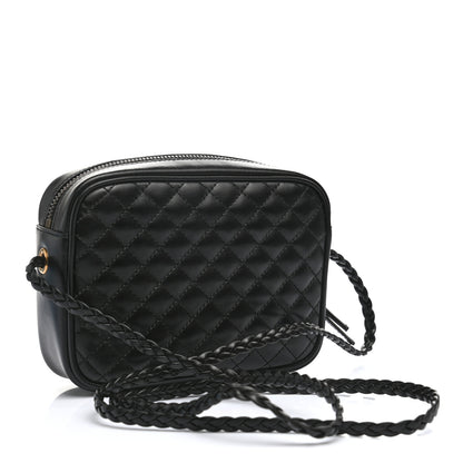 Gucci Calfskin Trapuntata Web Mini GG Shoulder Bag Black 3 of 11