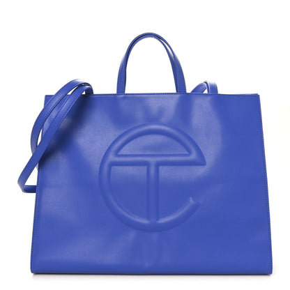 Telfar Vegan Leather Large Shopping Bag Painters Tape 1 of 9