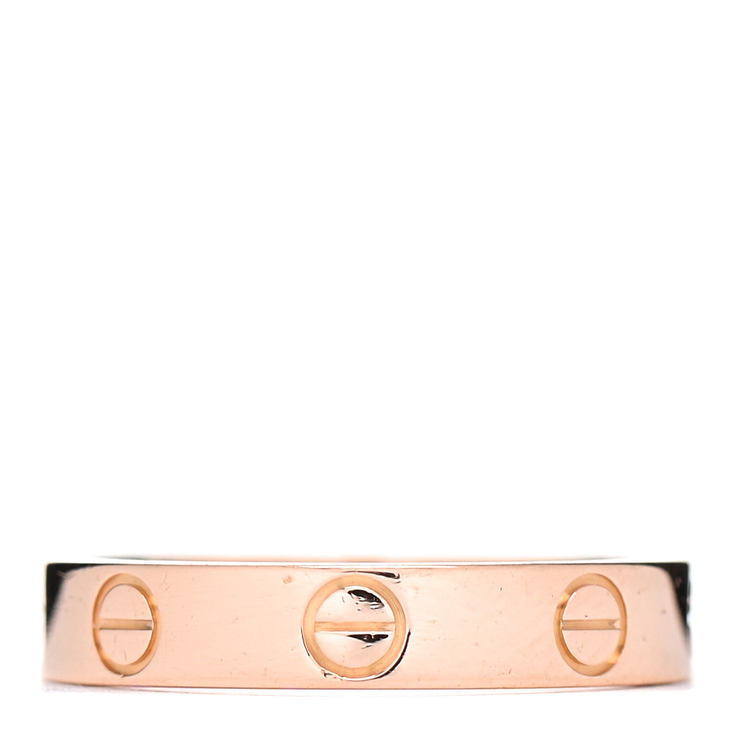 Cartier 18K Pink Gold 3.5mm LOVE Wedding Band Ring 51 5.75 3 of 4