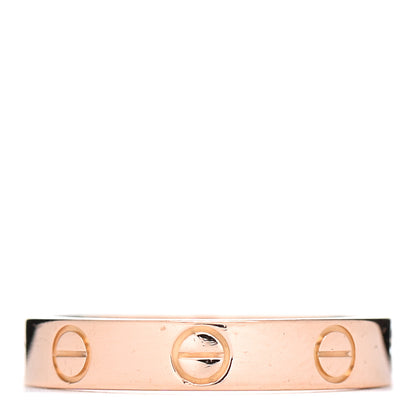 Cartier 18K Pink Gold 3.5mm LOVE Wedding Band Ring 51 5.75 3 of 4