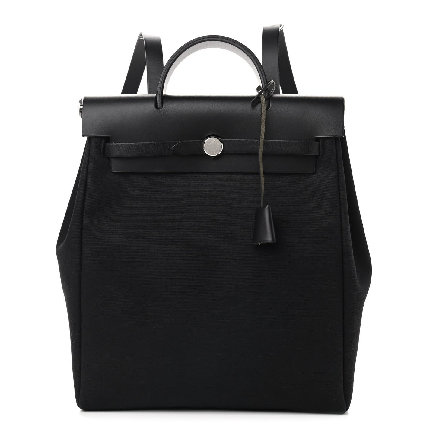 Toile Vache Calfskin Herbag 30 PM Backpack Black