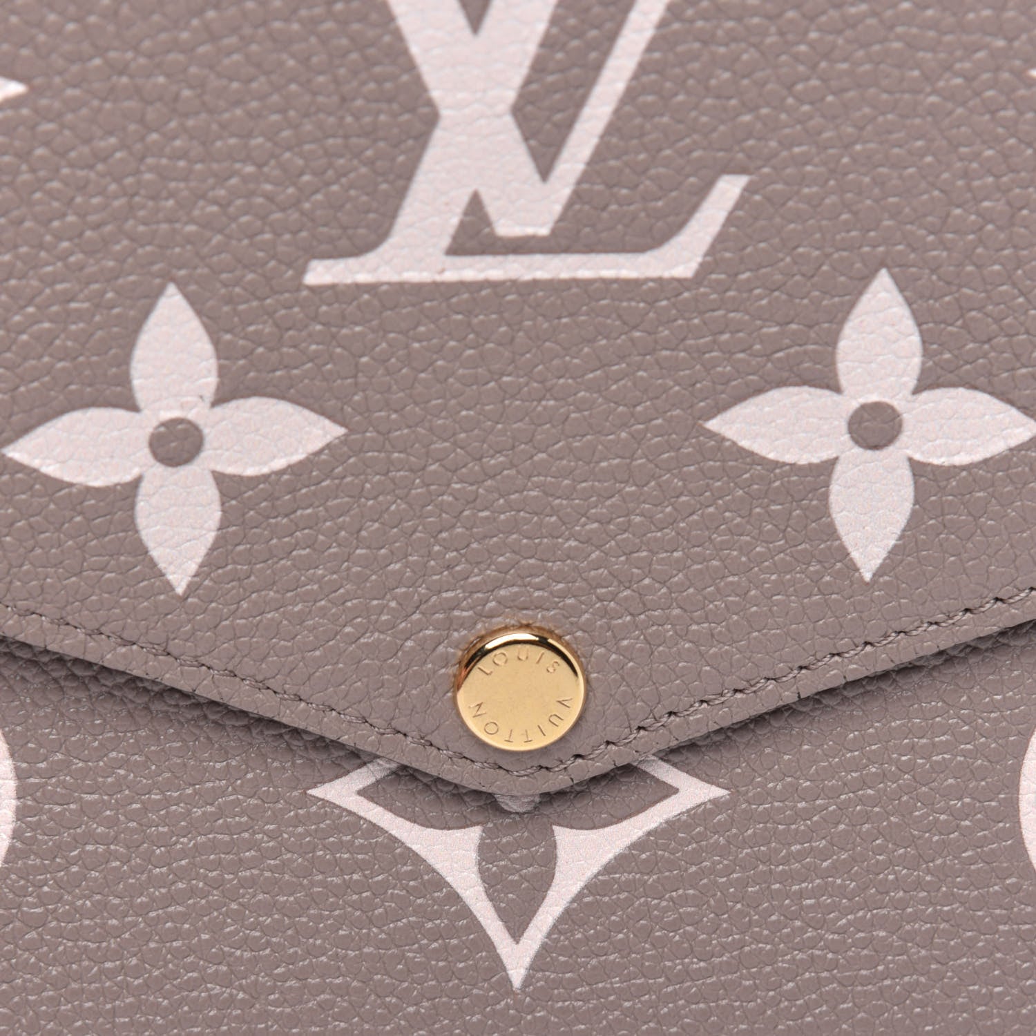 Louis Vuitton Empreinte Monogram Giant Felicie Pochette Tourterelle Creme 10 of 11