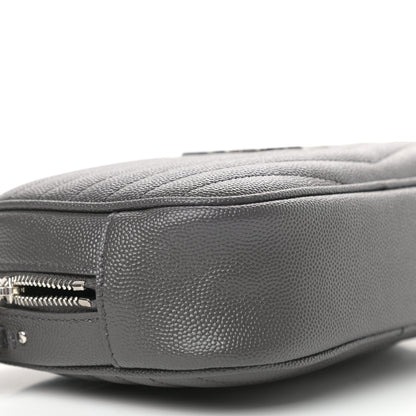 Saint Laurent Grain De Poudre Matelasse Monogram Mini Lou Camera Bag Asphalt 9 of 10