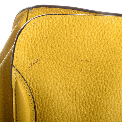 Alexander McQueen Leather Padlock Skull Tote Yellow 8 of 8