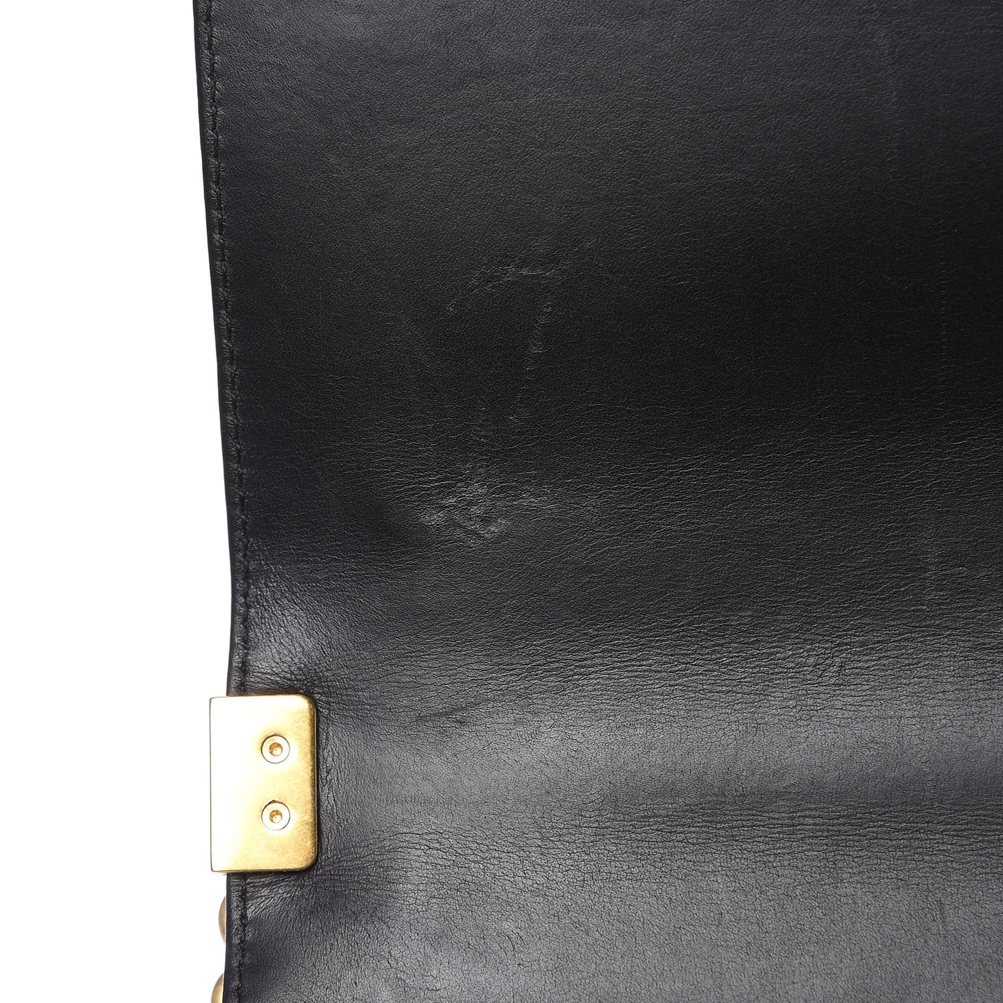 Calfskin Caviar Suede Chevron New Medium Boy Flap Black