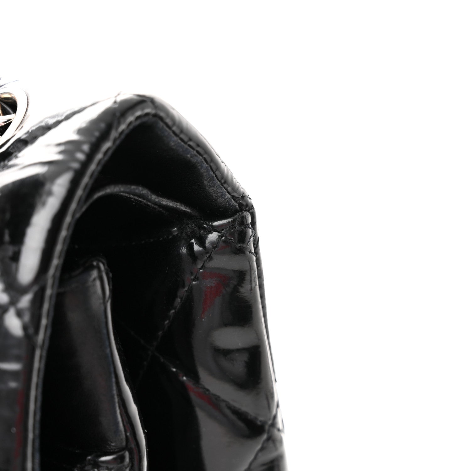 Chanel Patent Quilted Maxi Double Flap Black 10 of 10