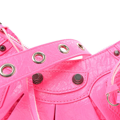 Balenciaga Agneau Arena Le Cagole Shoulder Bag XS Hot Pink Hot Pink 8 of 10