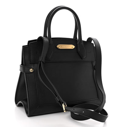 Louis Vuitton Calfskin Steamer PM Black 3 of 10