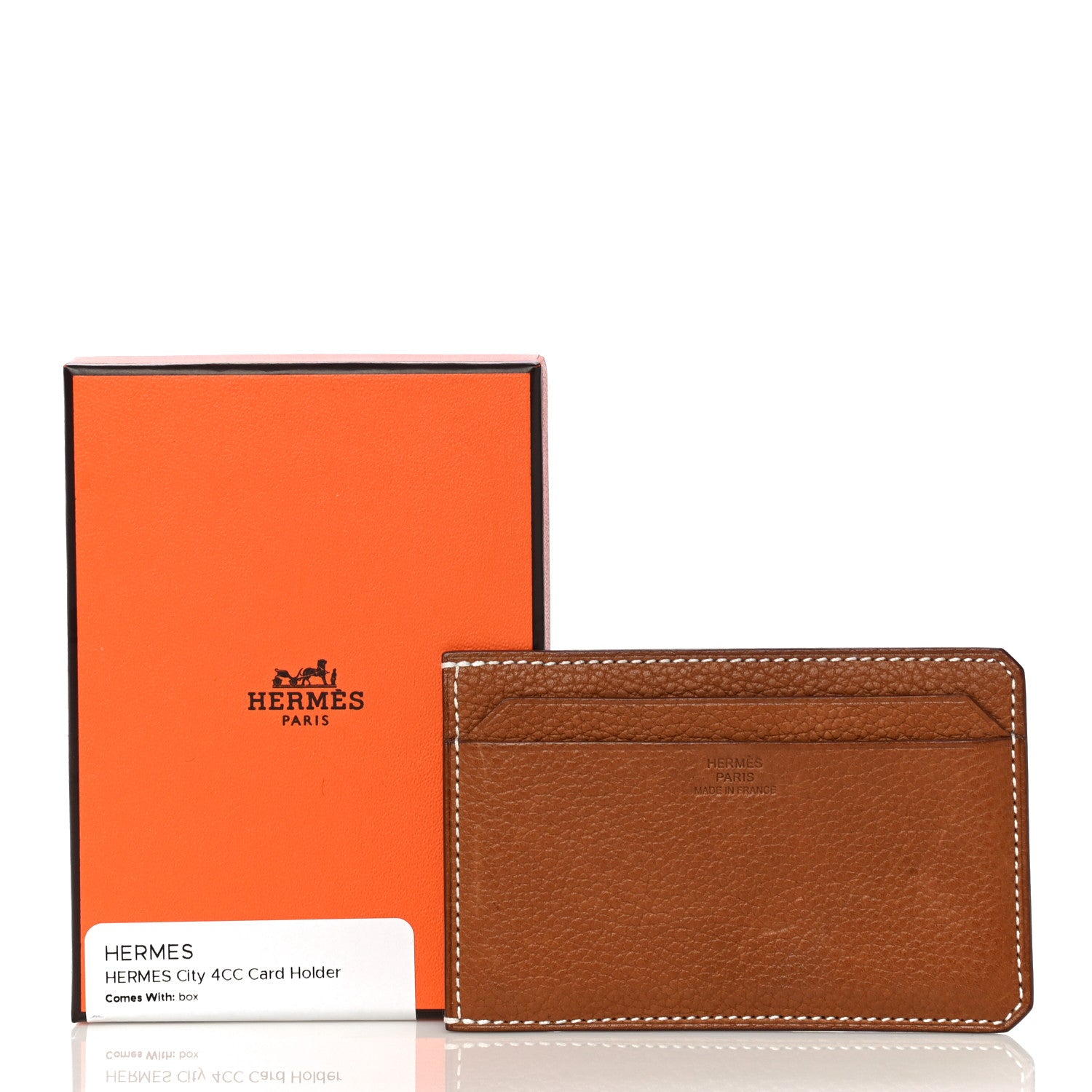 Hermes Barenia Faubourg City 4CC Card Holder Fauve 9 of 9