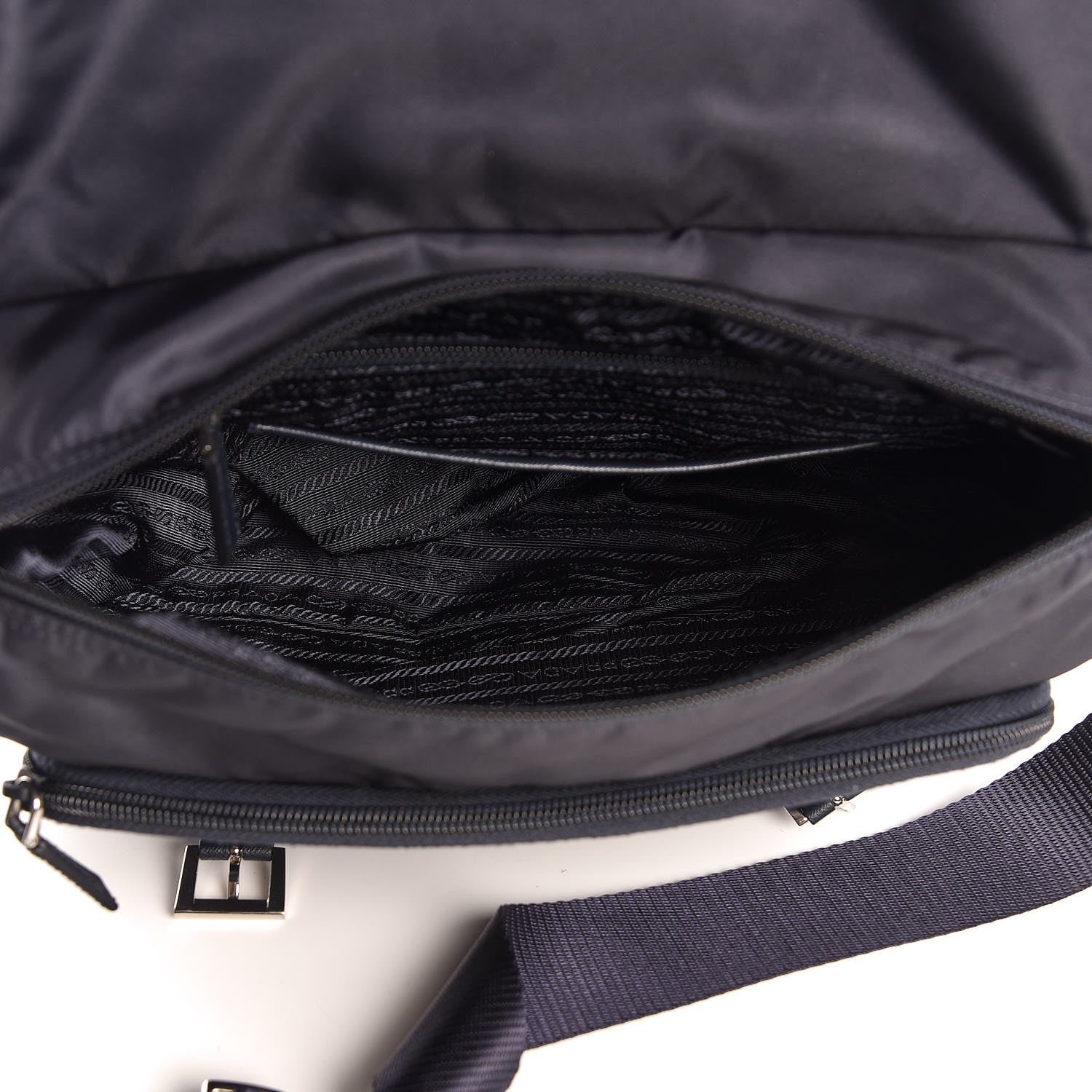 Prada Nylon Vela Messenger Blue 5 of 8