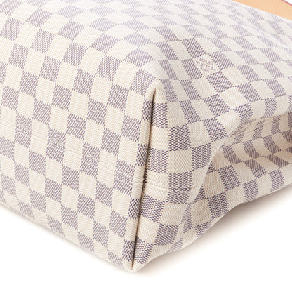 Louis Vuitton Damier Azur Graceful MM Rose Ballerine 5 of 10