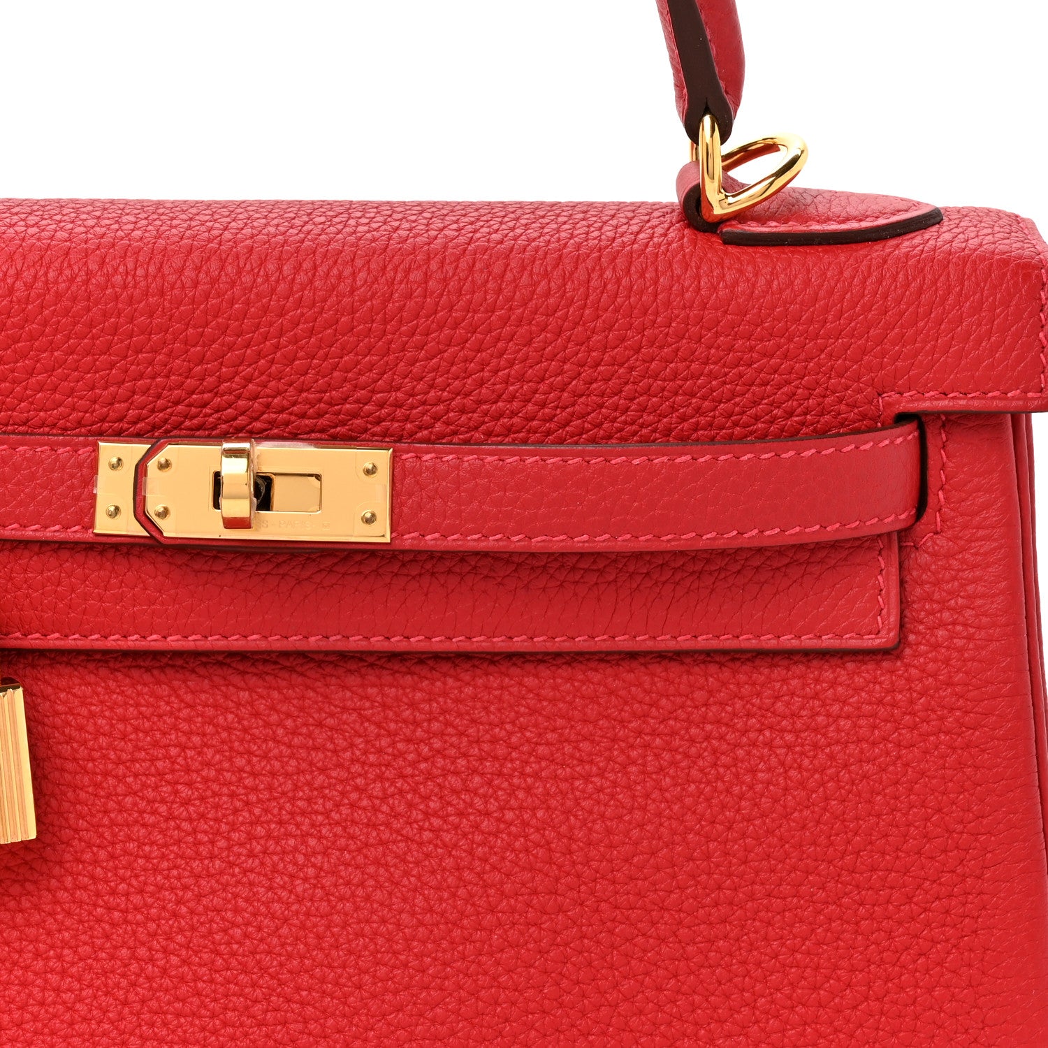 Hermes Togo Kelly Retourne 25 Rouge Casaque 8 of 10