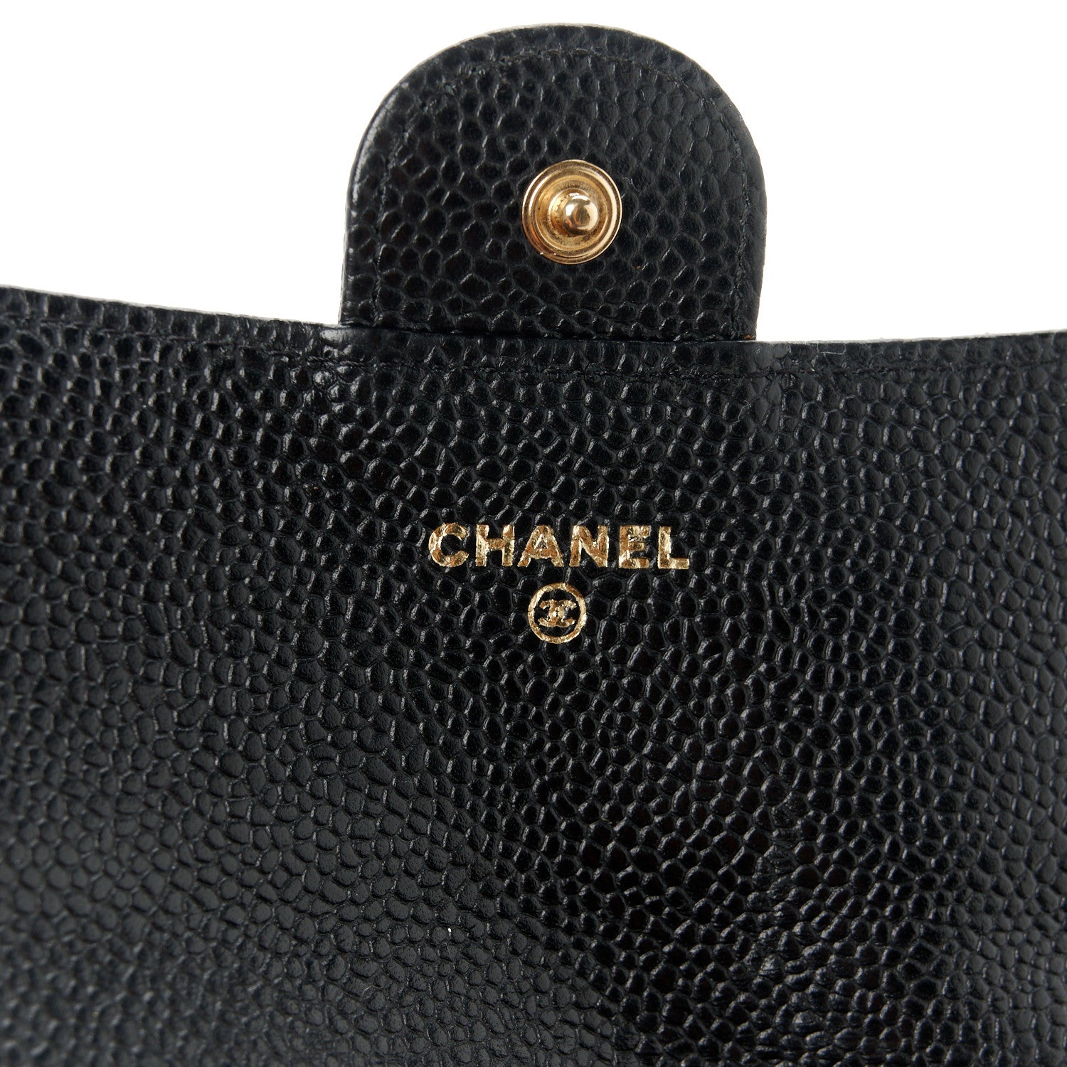 Chanel Caviar Quilted Long Flap Wallet Black 7 of 9
