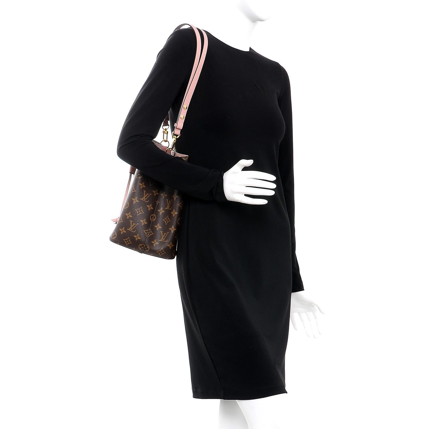 Louis Vuitton Monogram Neonoe MM Rose Poudre 2 of 8