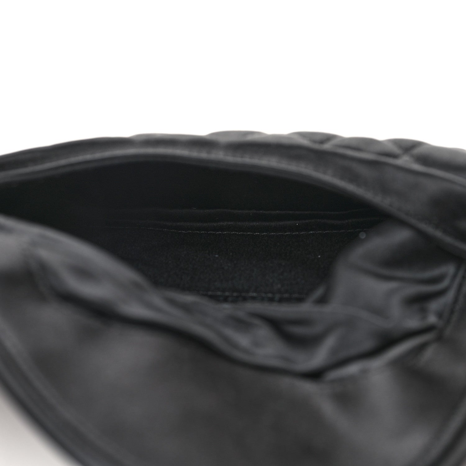 Chanel Satin Quilted Flap Clutch Black 5 of 10