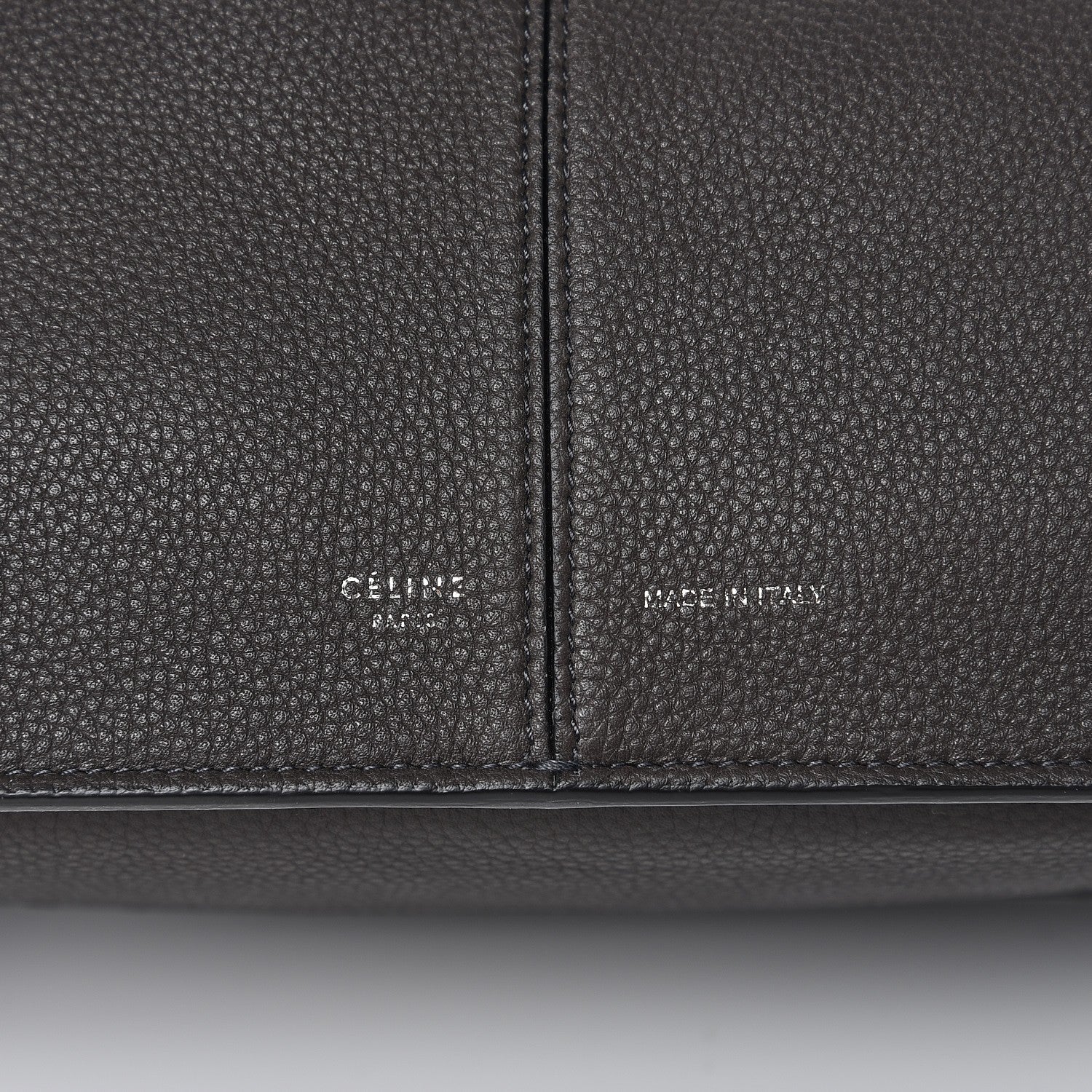 Celine Baby Grained Calfskin Small Tri-Fold Bag Anthracite 6 of 8