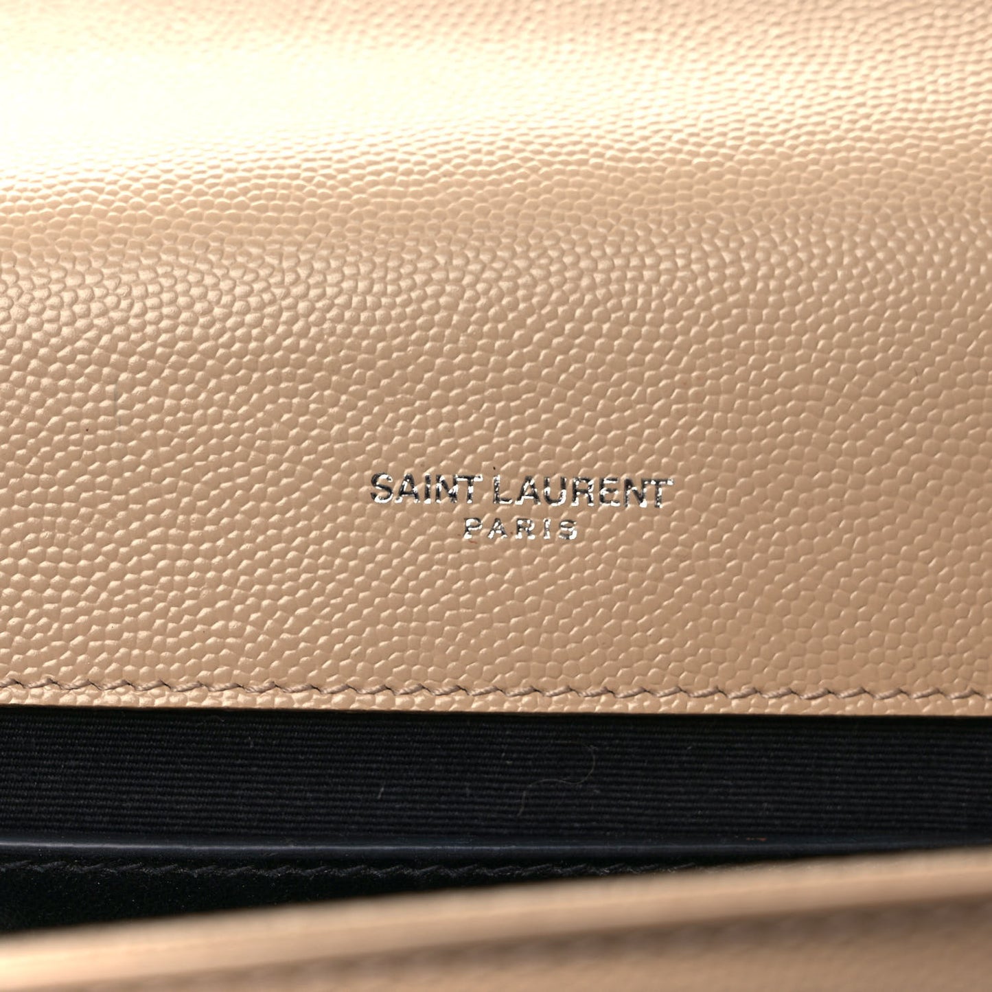 Grain De Poudre Medium Monogram Kate Satchel Dark Beige