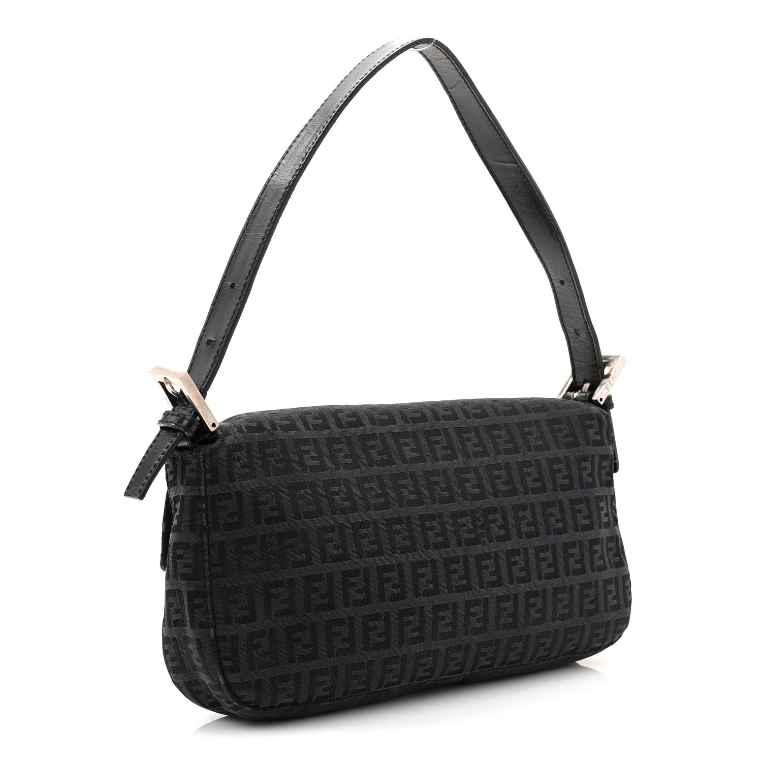 Fendi Zucchino Baguette Black 3 of 11