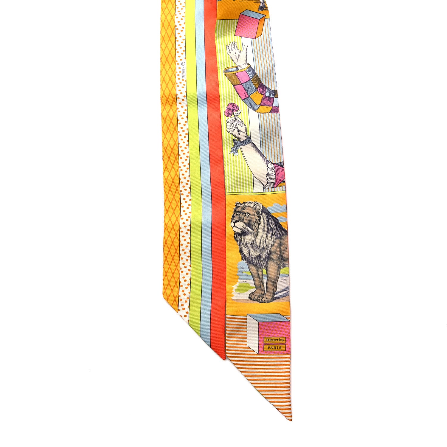 Hermes Silk Twilly Grand Theatre Nouveau Soleil 2 of 4