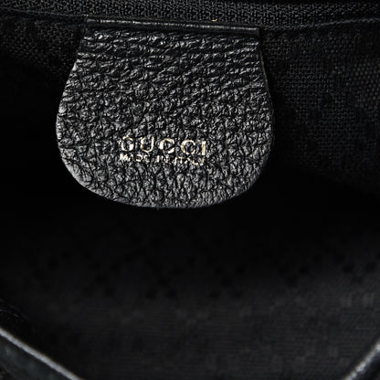 Gucci Calfskin Suede Bamboo Backpack Black 5 of 10