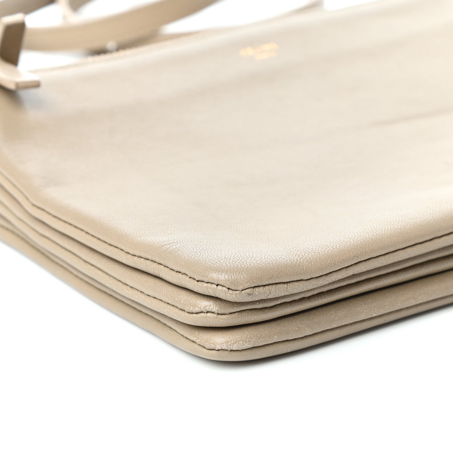 Celine Lambskin Small Trio Crossbody Bag Beige 8 of 9