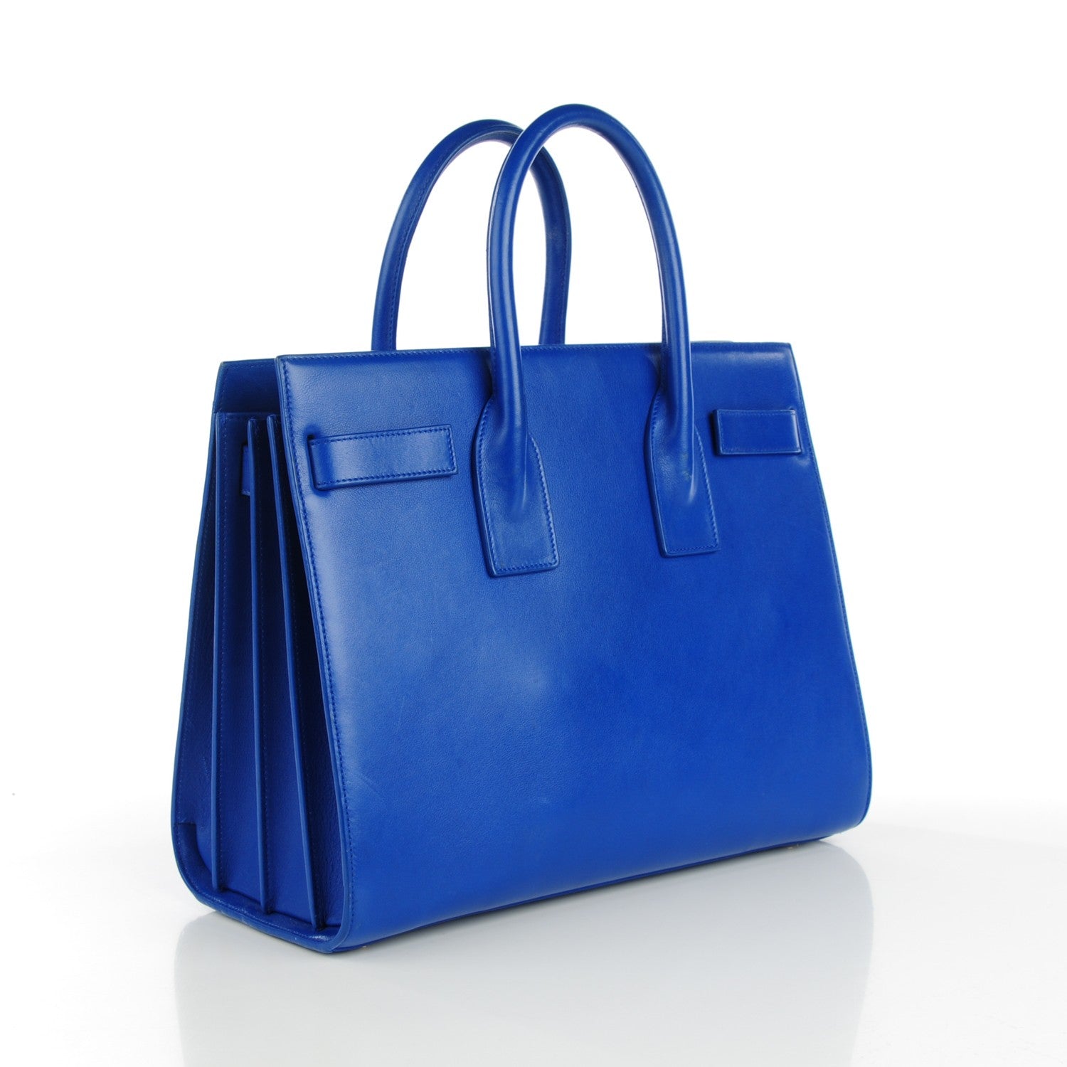 Saint Laurent Calfskin Small Sac De Jour Blue Majorelle 3 of 7