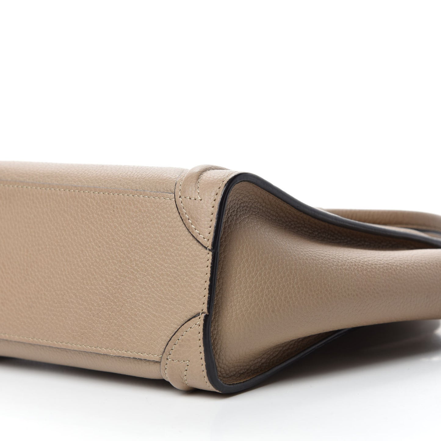 Drummed Calfskin Nano Luggage Dune