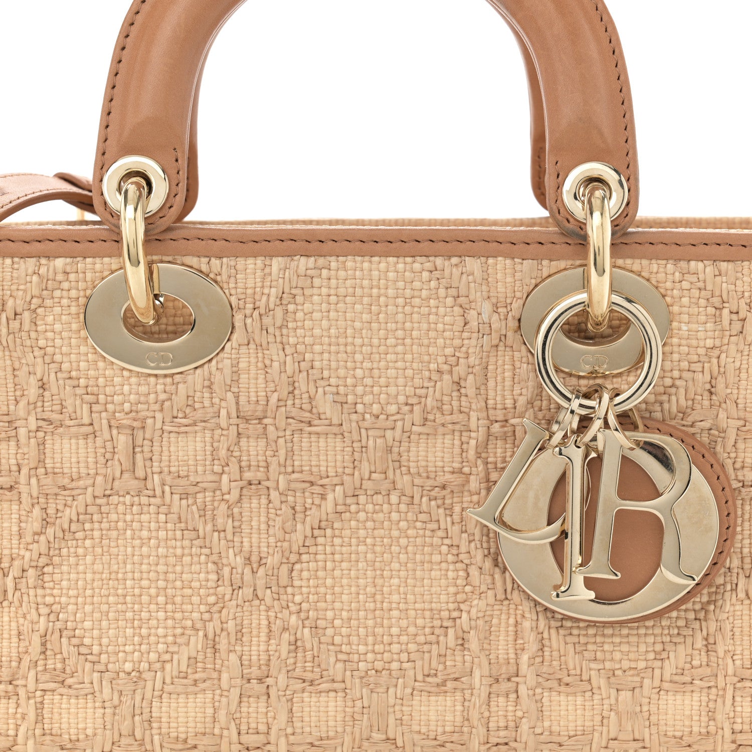 Christian Dior Raffia Macro Cannage Lady D-Joy Natural 8 of 13