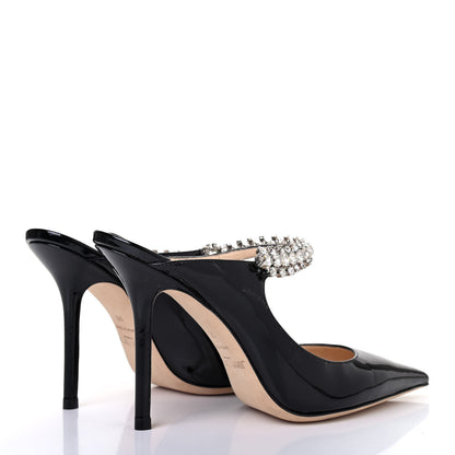Jimmy Choo Patent Crystal Bing 100 Pumps 35 Black 3 of 4