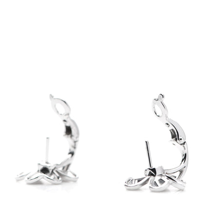 Van Cleef & Arpels 18K White Gold Diamond Small Frivole Earrings 3 of 5