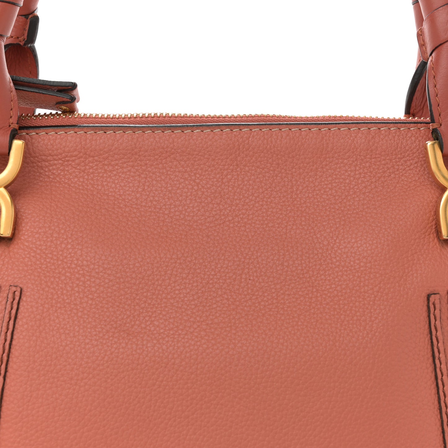 Calfskin Large Marcie Satchel Coral