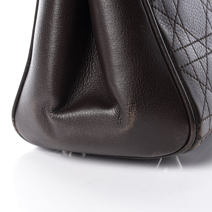 Christian Dior Calfskin Cannage Shoulder Bag Dark Brown 16 of 24