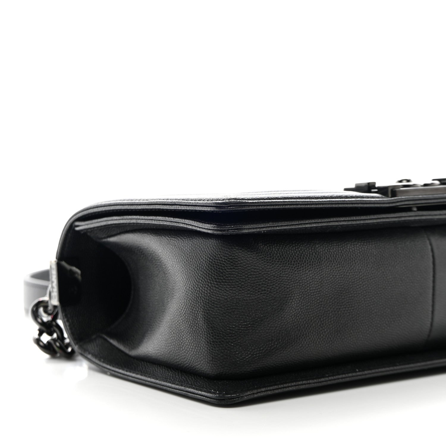 Chanel Caviar Quilted Medium Boy Flap So Black 9 of 10