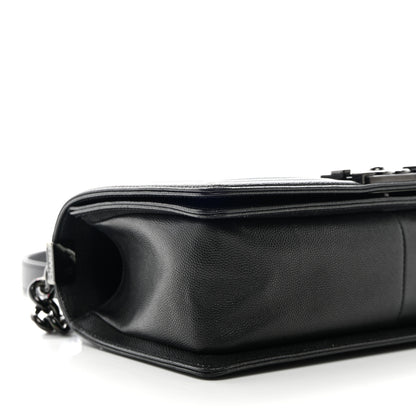 Chanel Caviar Quilted Medium Boy Flap So Black 9 of 10