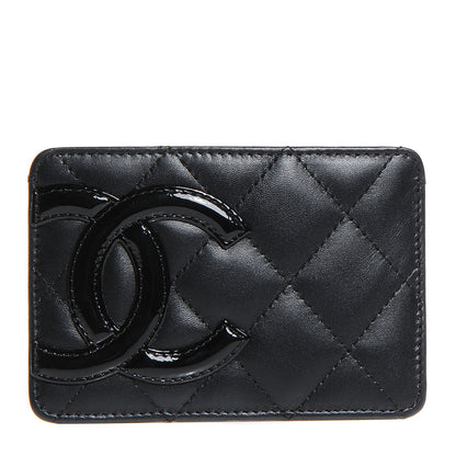 Chanel Calfskin Quilted Cambon Card Holder Black 1 of 7