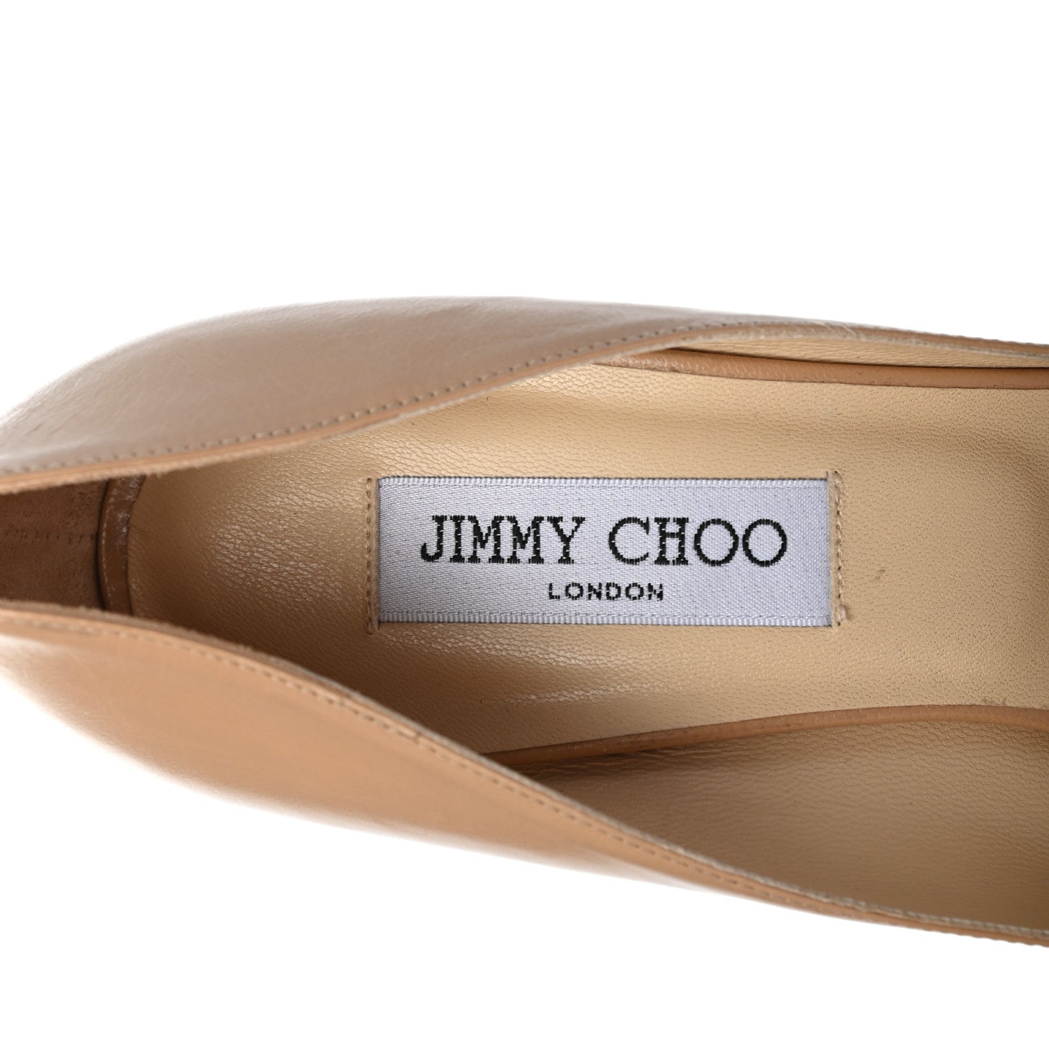 Jimmy Choo Calfskin Platform Peep Toe Pumps 40 Nude 7 of 8