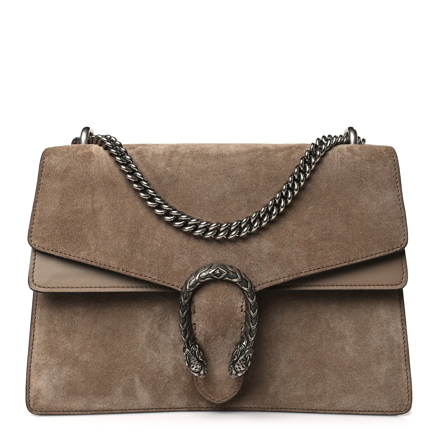 Gucci Suede Medium Dionysus Shoulder Bag Taupe 1 of 9