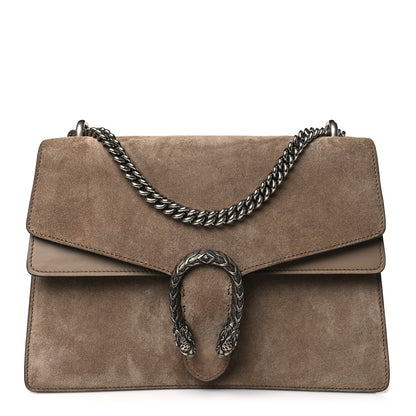 Gucci Suede Medium Dionysus Shoulder Bag Taupe 1 of 9
