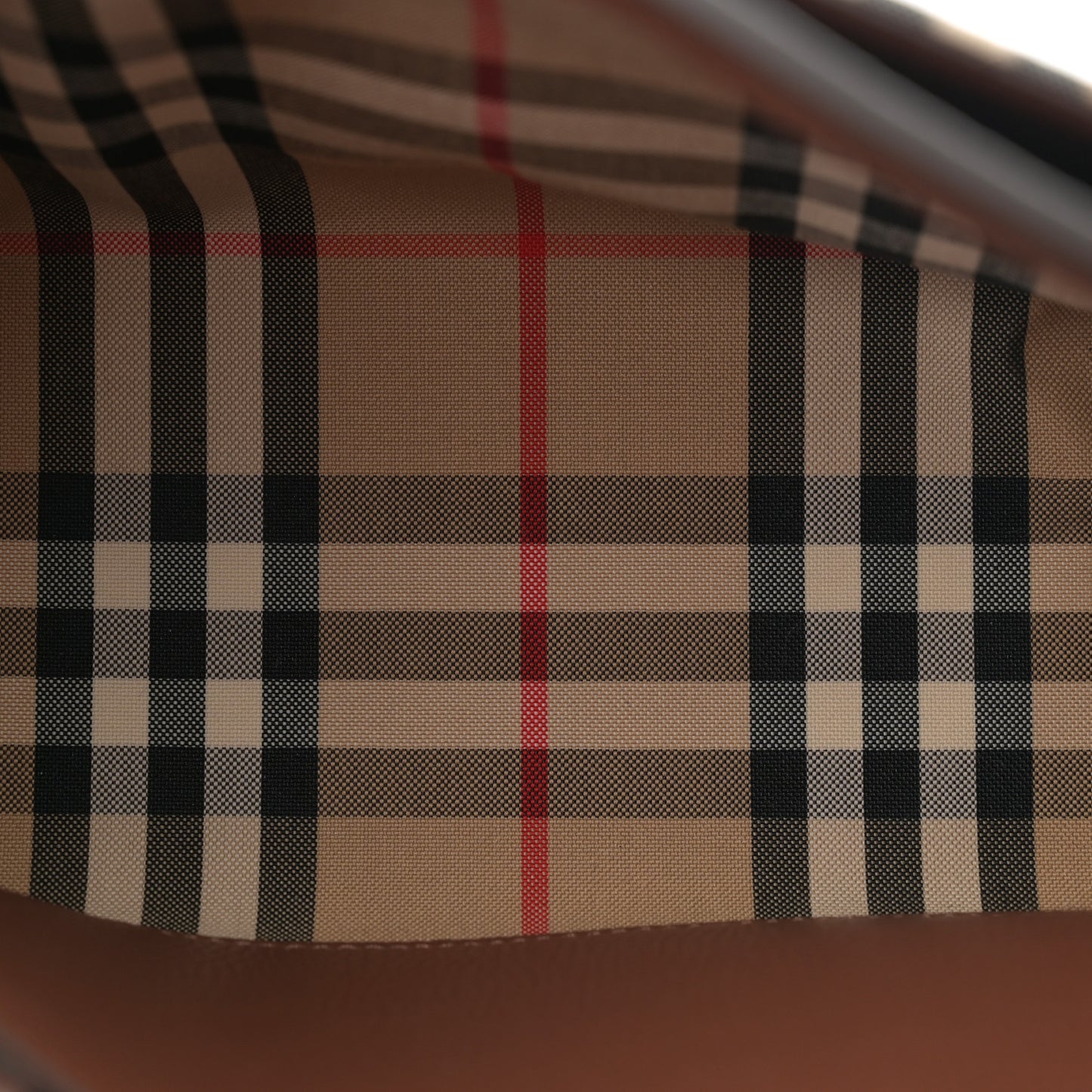 Calfskin Vintage Check Note Crossbody Bag Tan