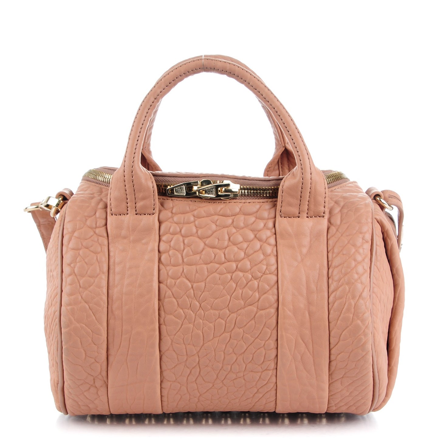 Pebbled Lambskin Rockie Blush Pale Gold Hardware
