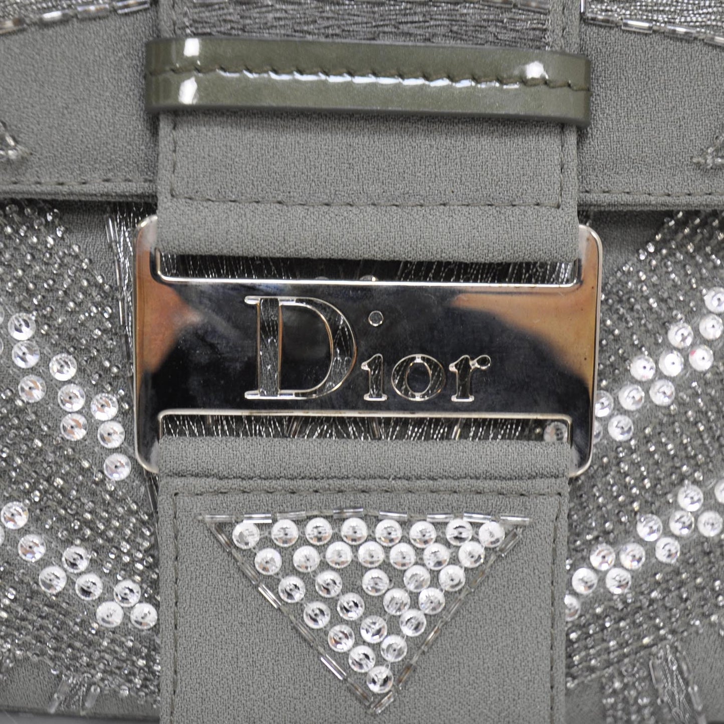 Beaded Sequin Street Chic Columbus Avenue Bag Green