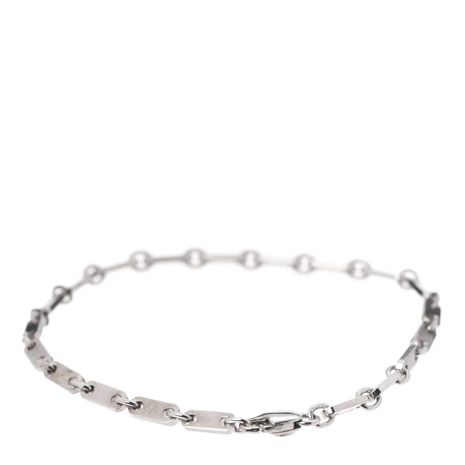 Cartier 18K White Gold 3.5mm Fidelity Link Bracelet 3 of 7