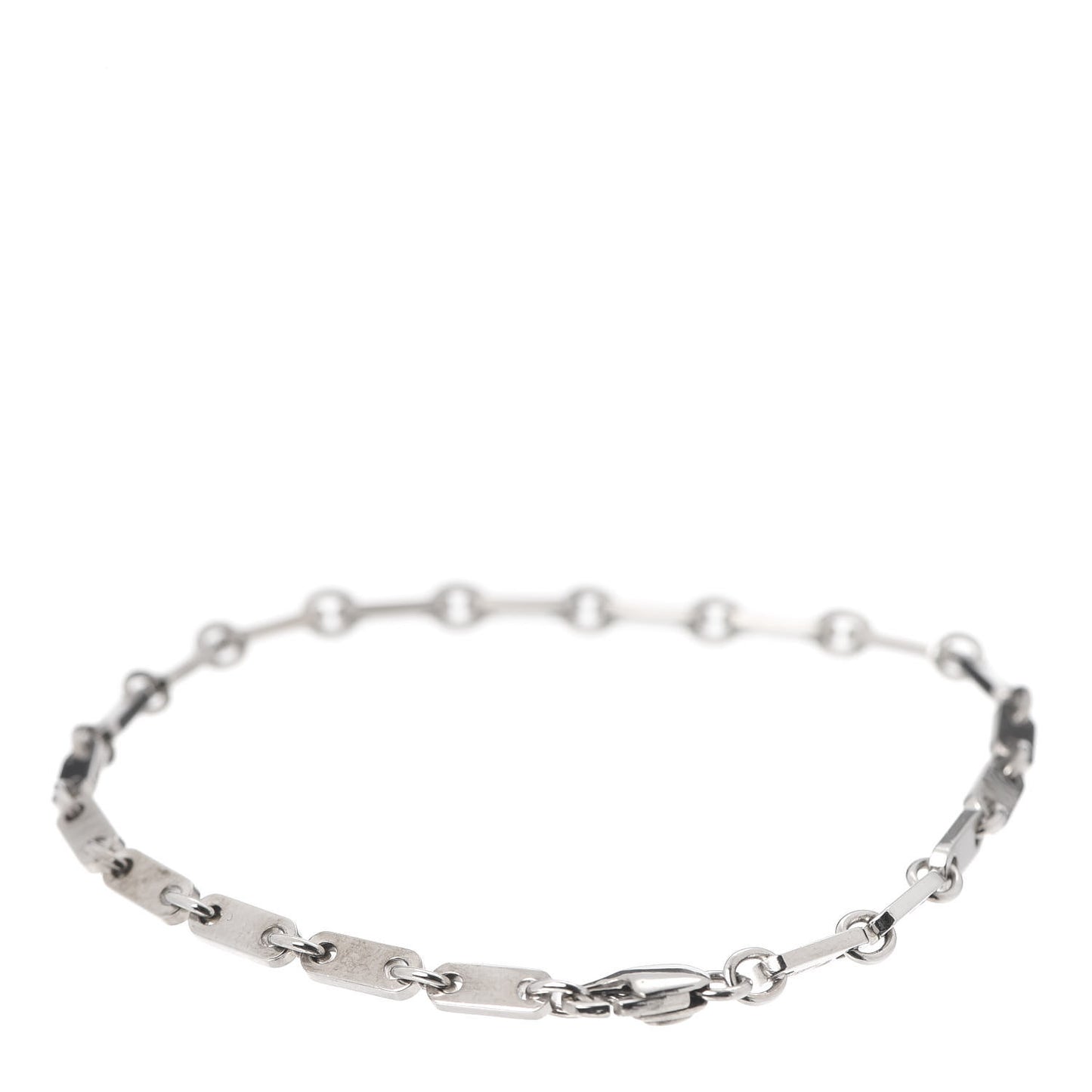 18K White Gold 3.5mm Fidelity Link Bracelet
