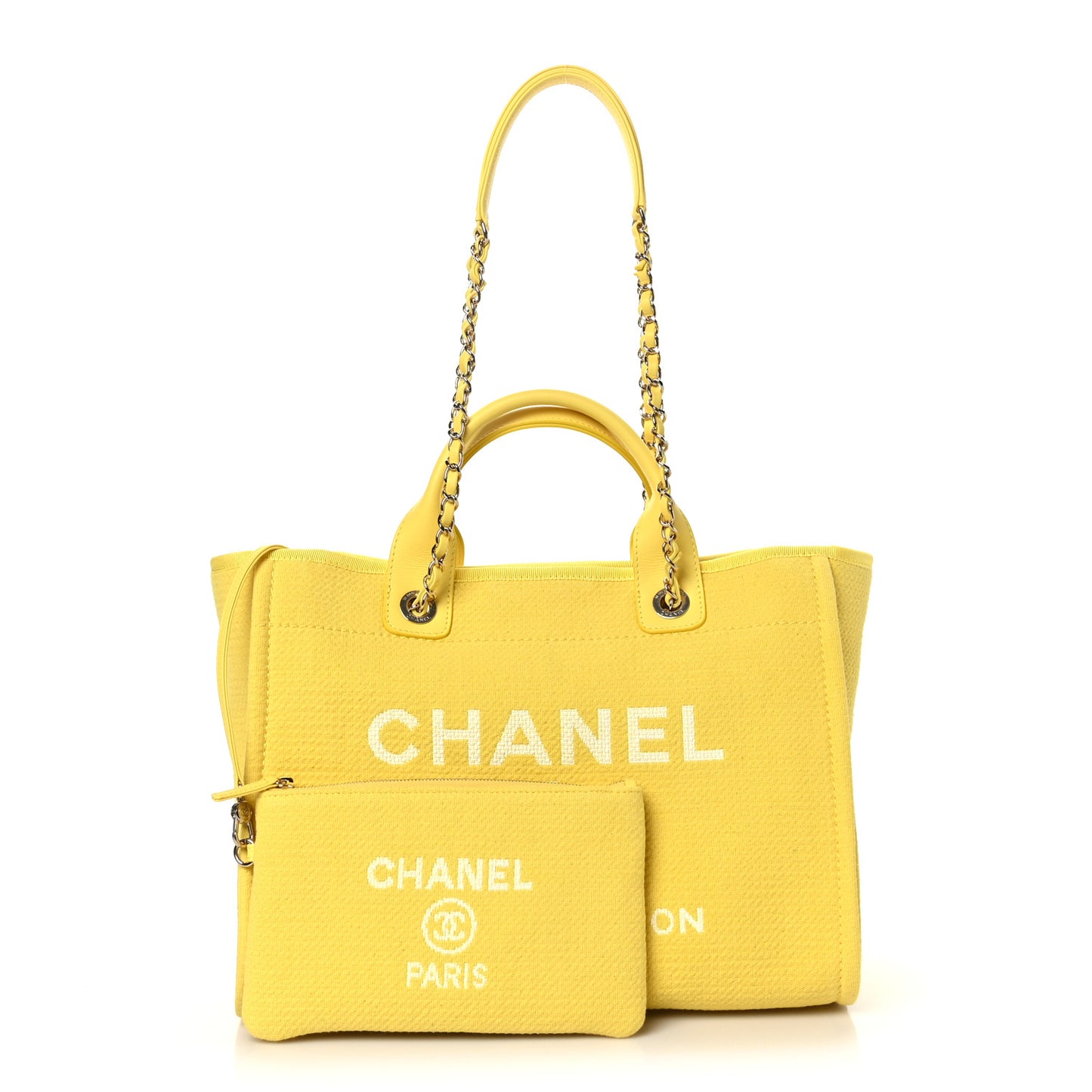 Mixed Fibers Small Deauville Tote Yellow