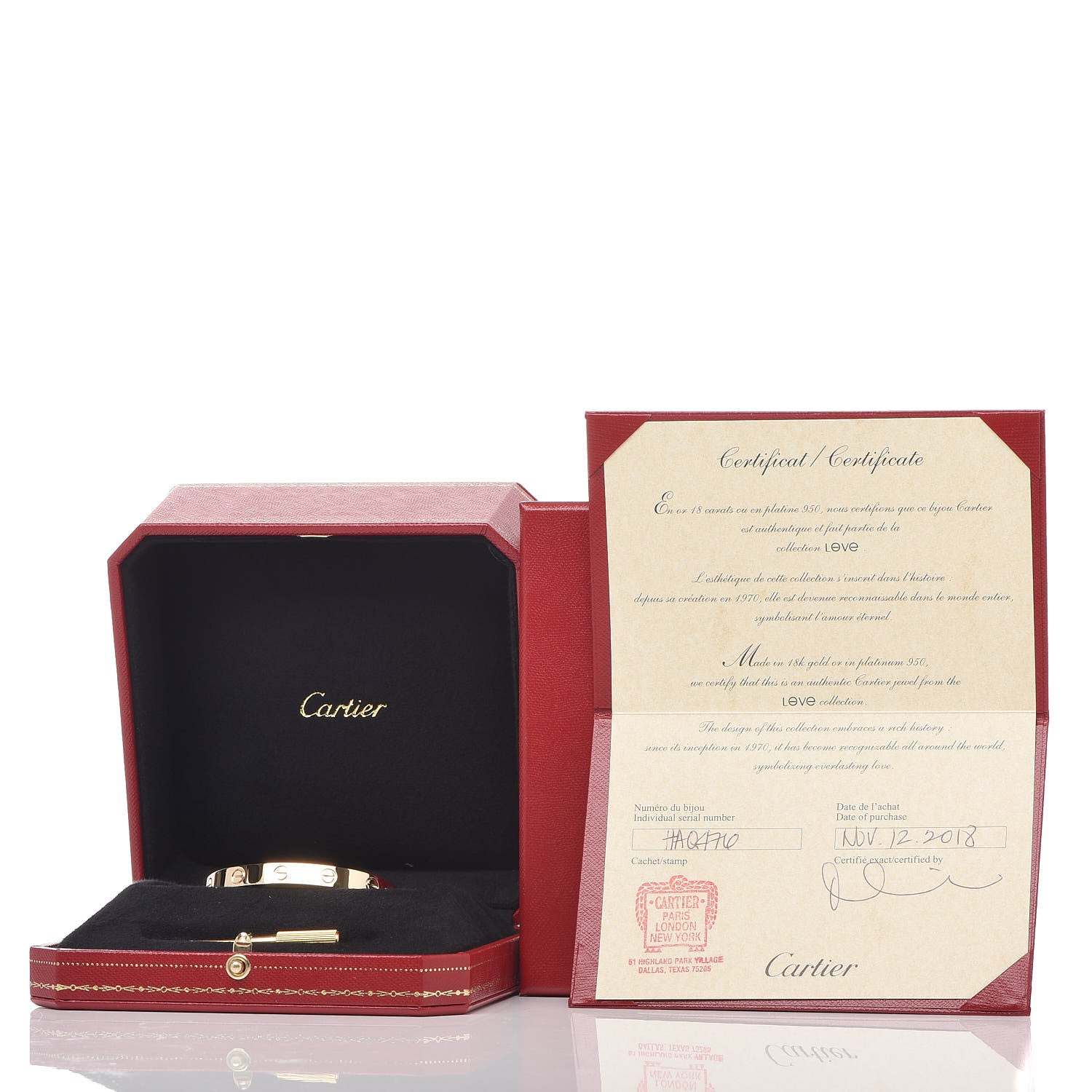 Cartier 18K Yellow Gold LOVE Bracelet 15 7 of 7