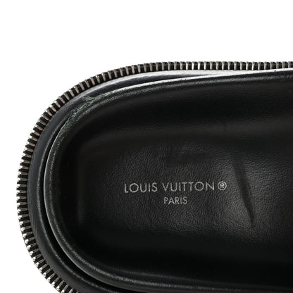 Louis Vuitton Satin Pool Pillow Flat Comfort Mule 38 Green Black 8 of 10