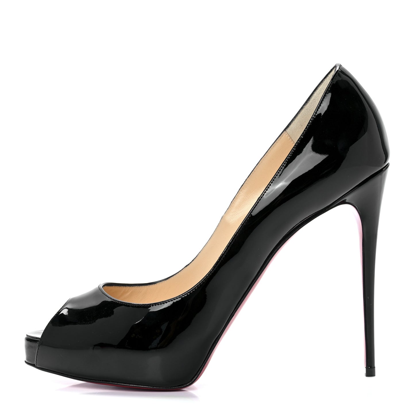 Patent New Very Prive 120 Pumps 40.5 Black Red