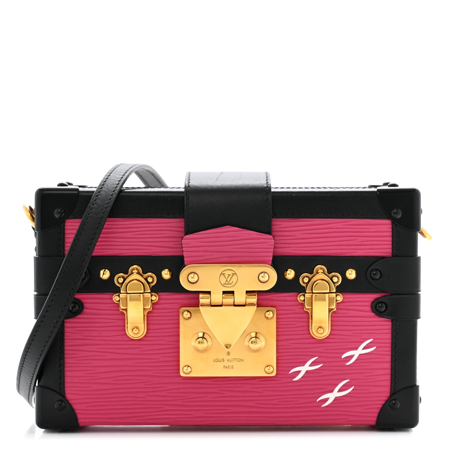 Epi Petite Malle Fuchsia Black