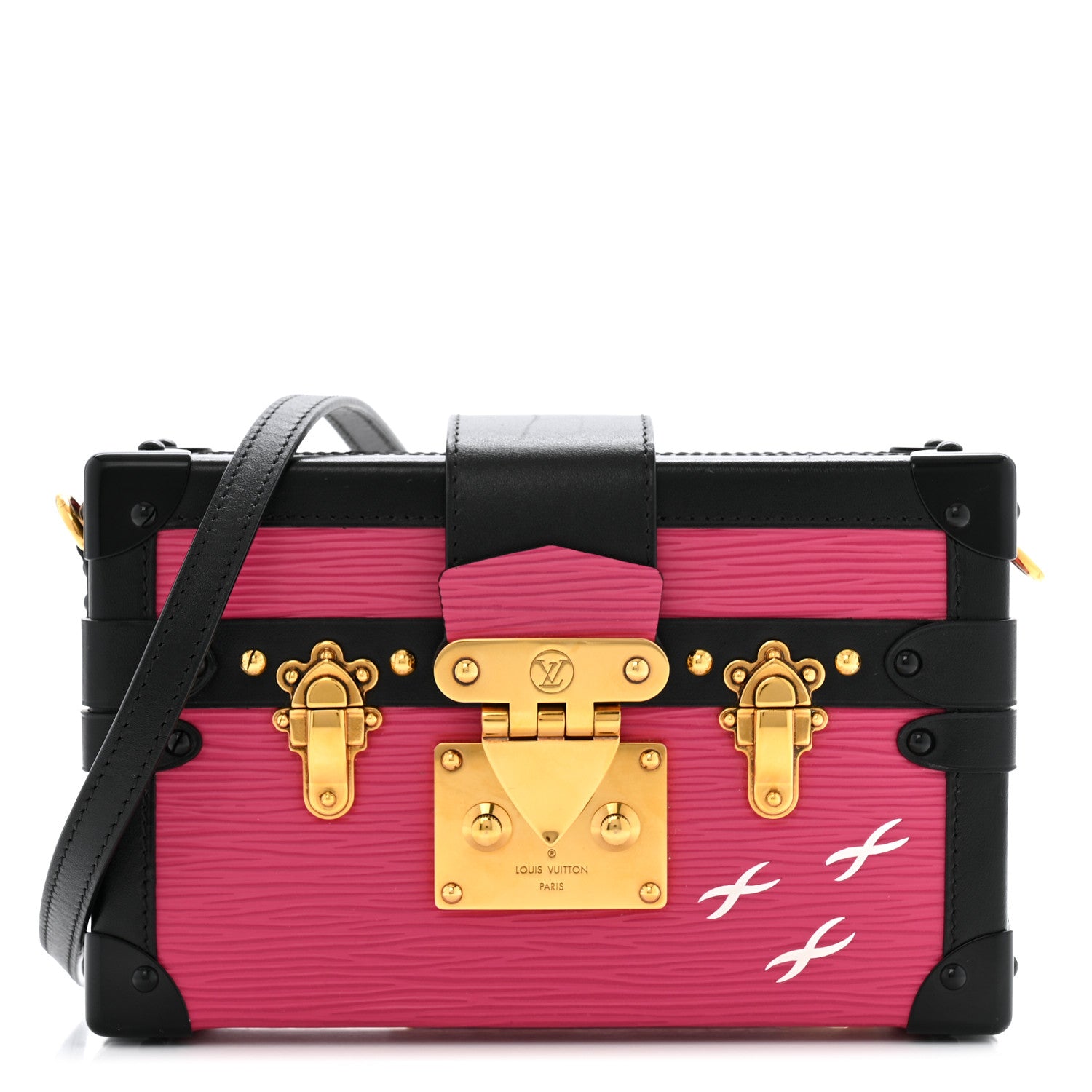 Louis Vuitton Epi Petite Malle Fuchsia Black 1 of 12