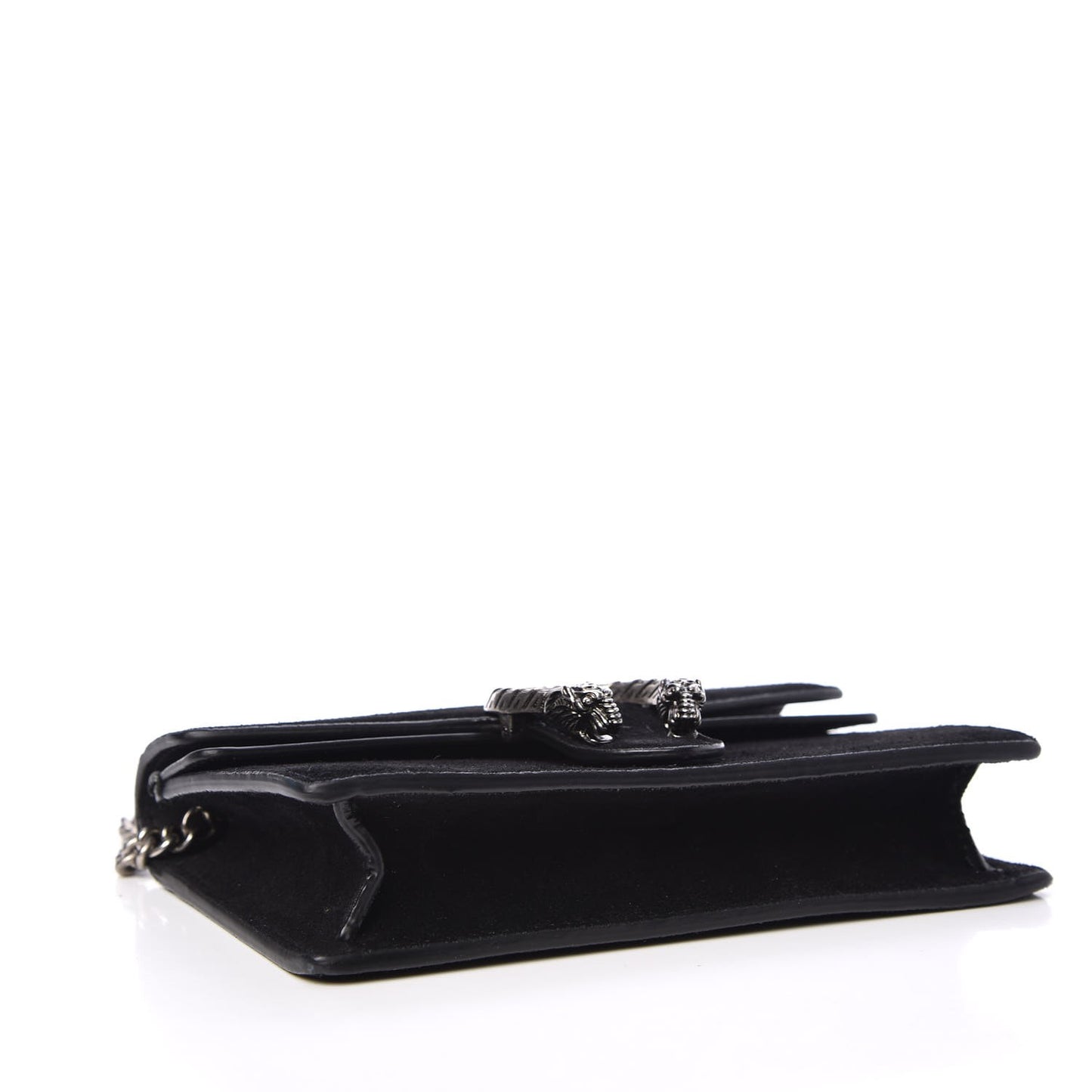 Suede Super Mini Dionysus Shoulder Bag Black